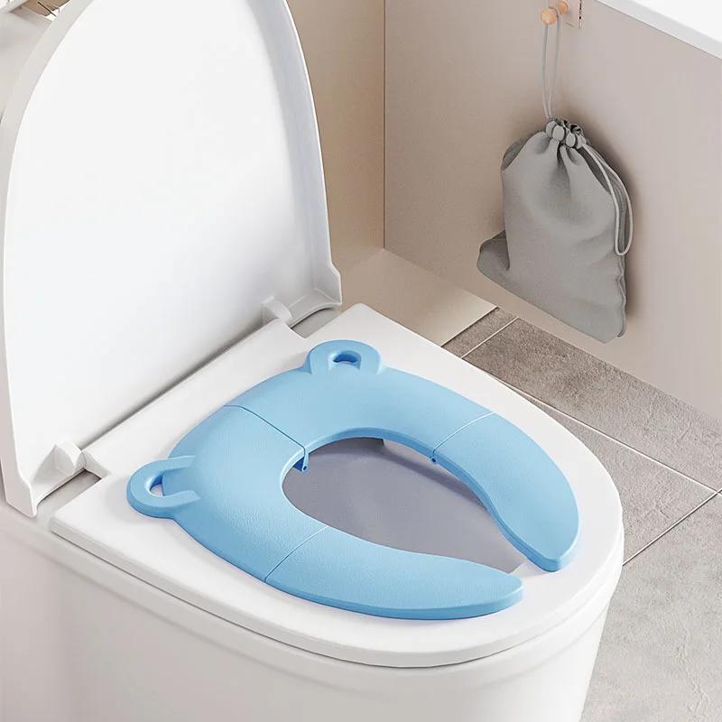 Детский складной горшок для путешествий, переносной туалет для обучения детей, подушка для писсуара для девочек и мальчиков, детский горшок, коврик/коврик