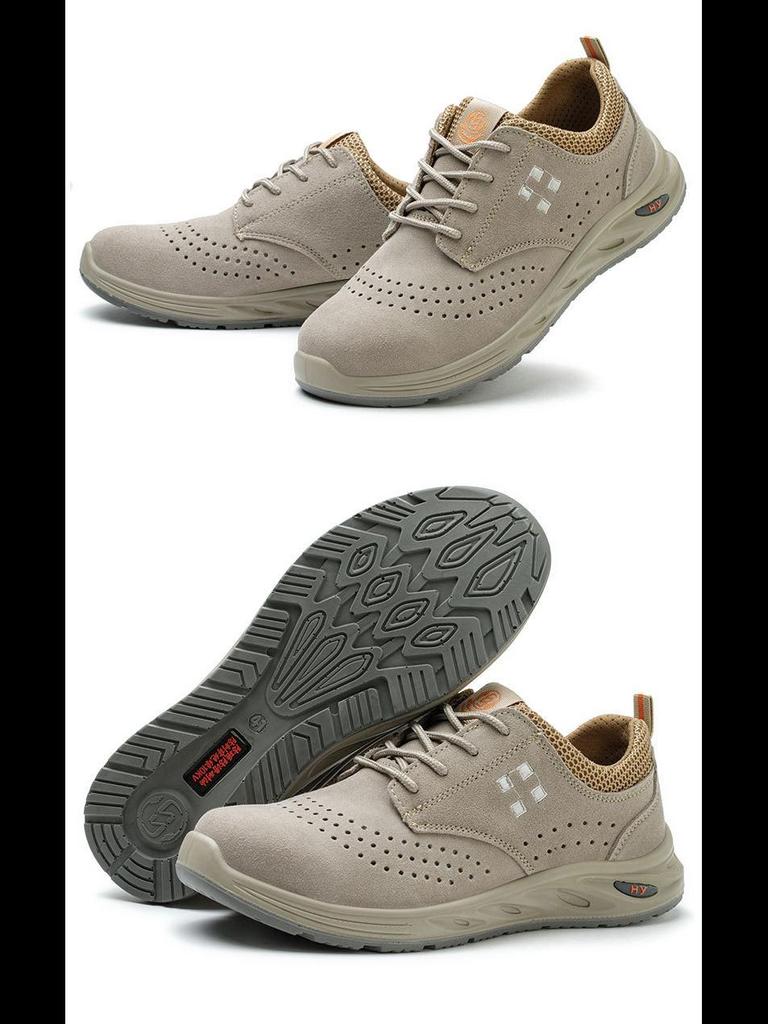 Ботинки сварщика из коровьей кожи со стальным подноском - Защита от ударов, проколов, утепленные, низкие, безопасная обувь для сварщиков.