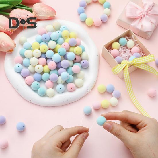 50 шт. бархатных рождественских поделок, материалы для изготовления ювелирных изделий своими руками, 16 мм, смоляные бусины для браслетов, ожерелий, сережек, брелоков