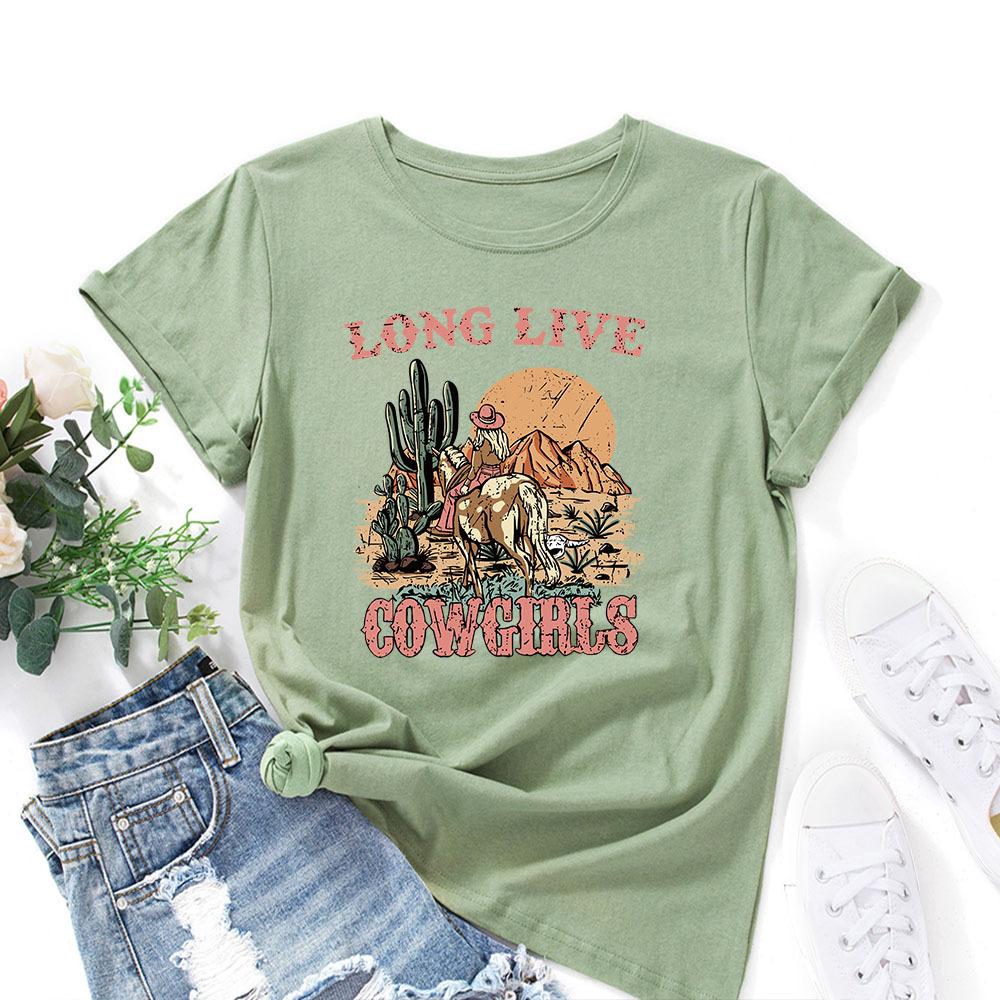 Хлопковая футболка с принтом букв, с коротким рукавом и круглым вырезом, женская, 2D-принт, топы