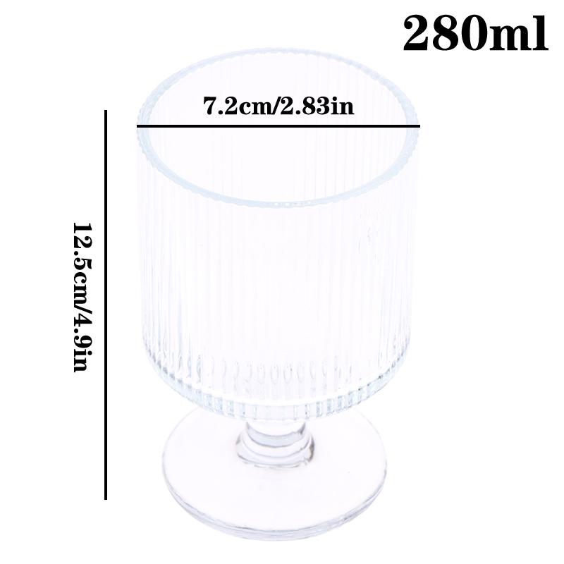 Творческий Полосатый Стеклянный Шар Высокие Ножки Стеклянные Бокалы Бокал Винтажный Питьевой Стакан Винтажный Кофе Сок Шампанское Коктейли Стакан