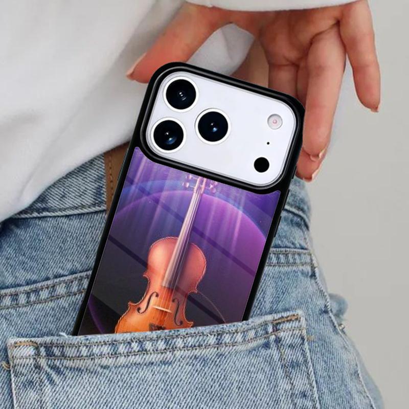 Музыкальные ноты Скрипка Классический Чехол для Телефона для iPhone 17ProMax 12 13 14 15 16e 17 Pro Max Plus Air Cover