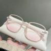 New Pink Gradient Myopia Glasses for Women Trendy Anti-blue Light Eyeglasses Minus Diopter Short Sighted Eyewear for Ladies