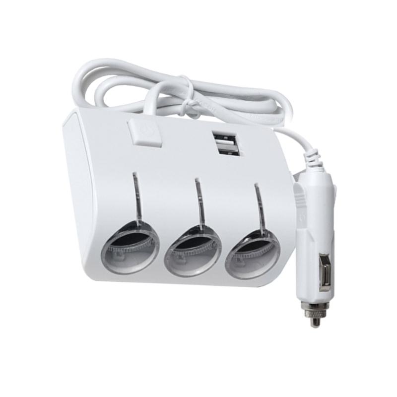 Автомобильные разветвители для прикуривателя 2 USB-удлинителя Кабель-адаптер