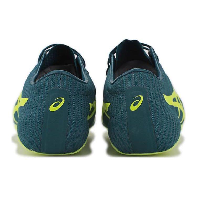 Asics Sonicsprint Elite 2 Удобные Универсальные Амортизирующие Прочные Низкие Кроссовки для бега Унисекс кроссовки Зеленый Желтый 1093A031-300
