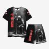Summer Fashion Templar 3D Printed Men's T-Shirt Set Harajuku Short Sleeve Men's T-Shirt Sports Fitness Wear