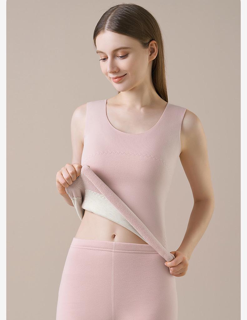 Шелковый кашемировый самонагревающийся жилет-камисоль для женщин