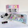 Transparent PVC Cosmetic Bag Waterproof Make Up Pouches Handheld Toiletry Organizer  Vacation