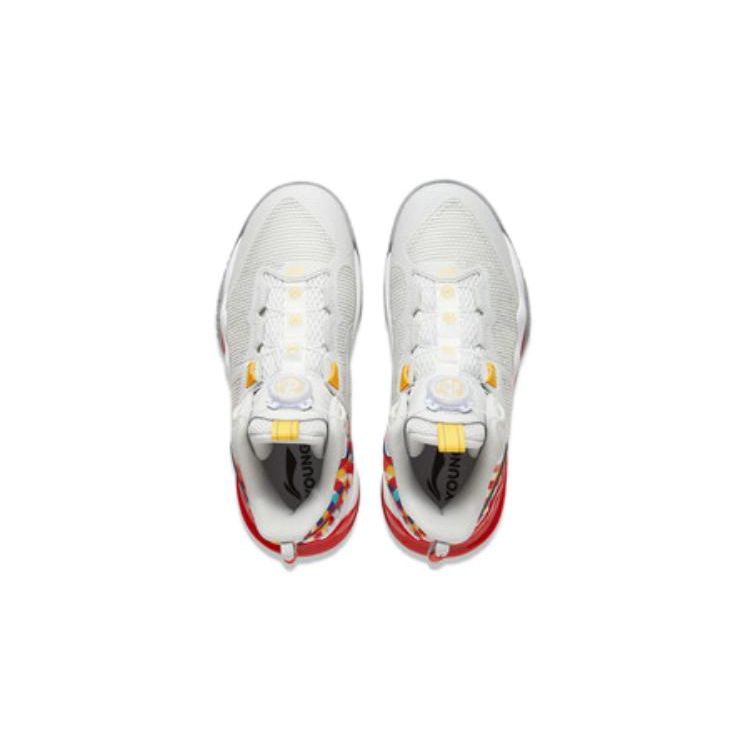 Баскетбольные кроссовки Li Ning Childrens Pioneer Team 3 V3, удобные, универсальные, средней высоты, детские баскетбольные кроссовки, красные, серые, YKBU038-5