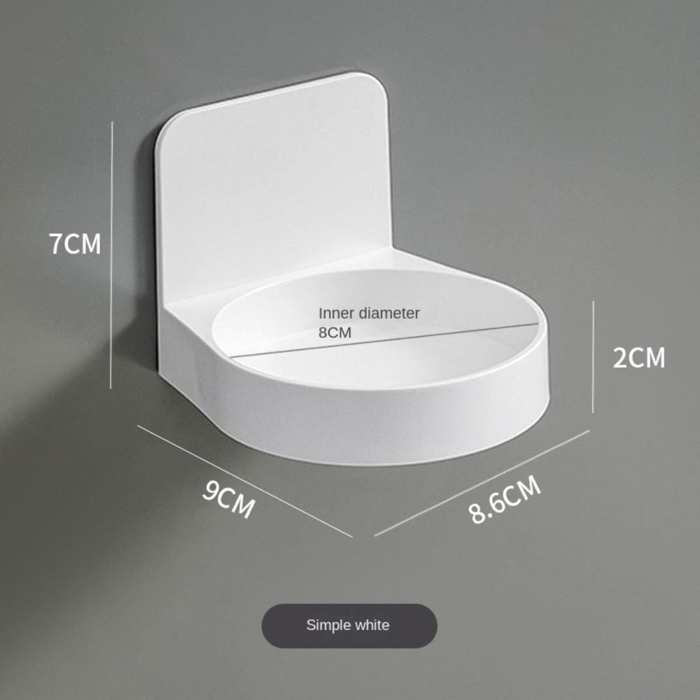 Wall Mounted Bottles Holder White Earring Storage Shelf Kitchen Spice Bottle Support Bathroom