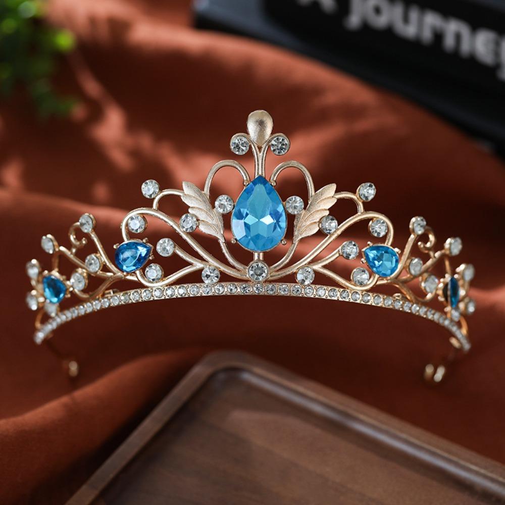 Сверкающая барочная корона для конкурса красоты, роскошная тиара королевы, принцессы, аксессуары для волос, свадебная корона, день рождения