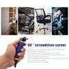 1/4 Inch Right Angle Attachment Universal Drill Driver Screwdriver Extension Holder Adapter Labor-saving 90 Degree Corner Device