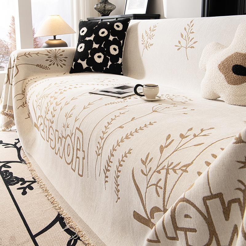 Chenille Sofa Towel Four Seasons Universal All-Inclusive Sofa Cover Dust Cover One-Piece Sofa Cover Cloth Anti-Scratching