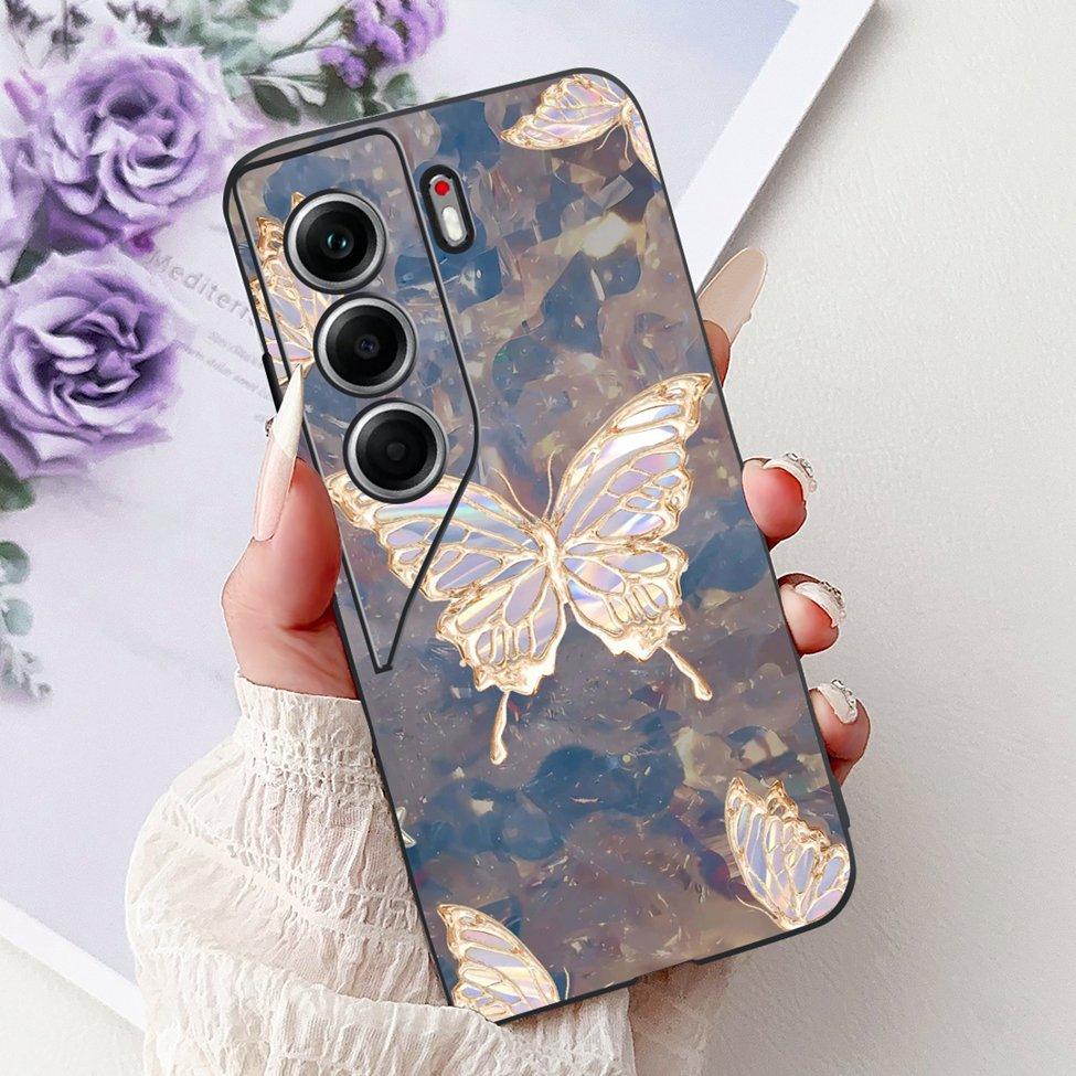 Для Tecno Camon 40 Pro 4G Чехол CM6 Милый Кот Модные Цветы Крутая Расписная Задняя Крышка Для Tecno Camon 40 Pro 4G Чехол для Телефона Funda