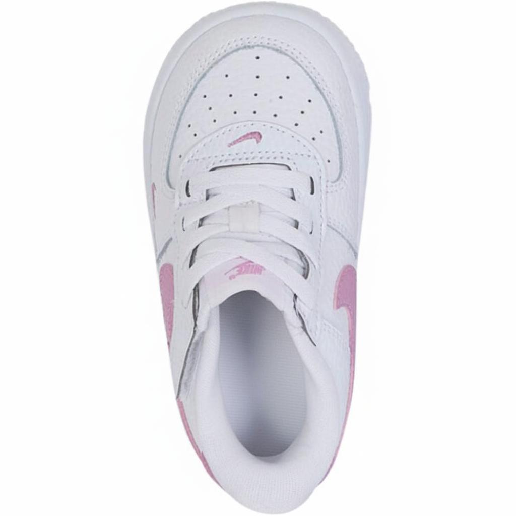 Nike Air Force 1 Low top Toddler Shoes White Pink Infant And Toddler IO7402-103