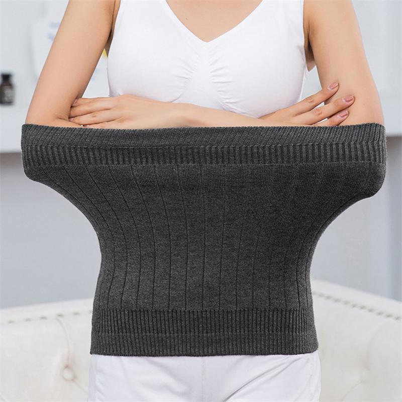 Unisex Thicken Winter Cashmere Waist Brace Belt Breathable Warm Lumbar And Stomach Back Support Warm Wool Fiber Belt Health Care