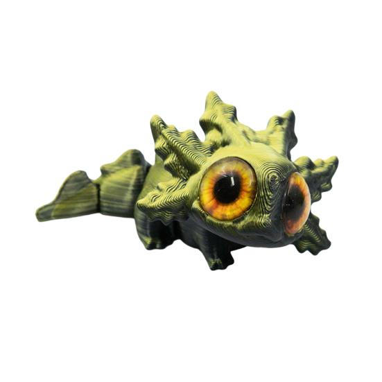 3D Printed Salamander Figurine Movable Joints Salamander Figure Articulated Animal Model Fidget Toy Home Office Desktop Decoration Ornament
