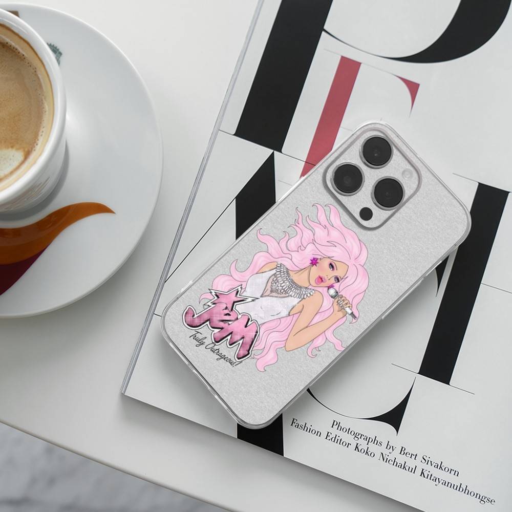 Чехол для телефона J-Jem And The Holograms для iPhone 17 16,15,14,13,12,11 Plus,Pro,Max,XR,Plus,E,Mini Прозрачный чехол
