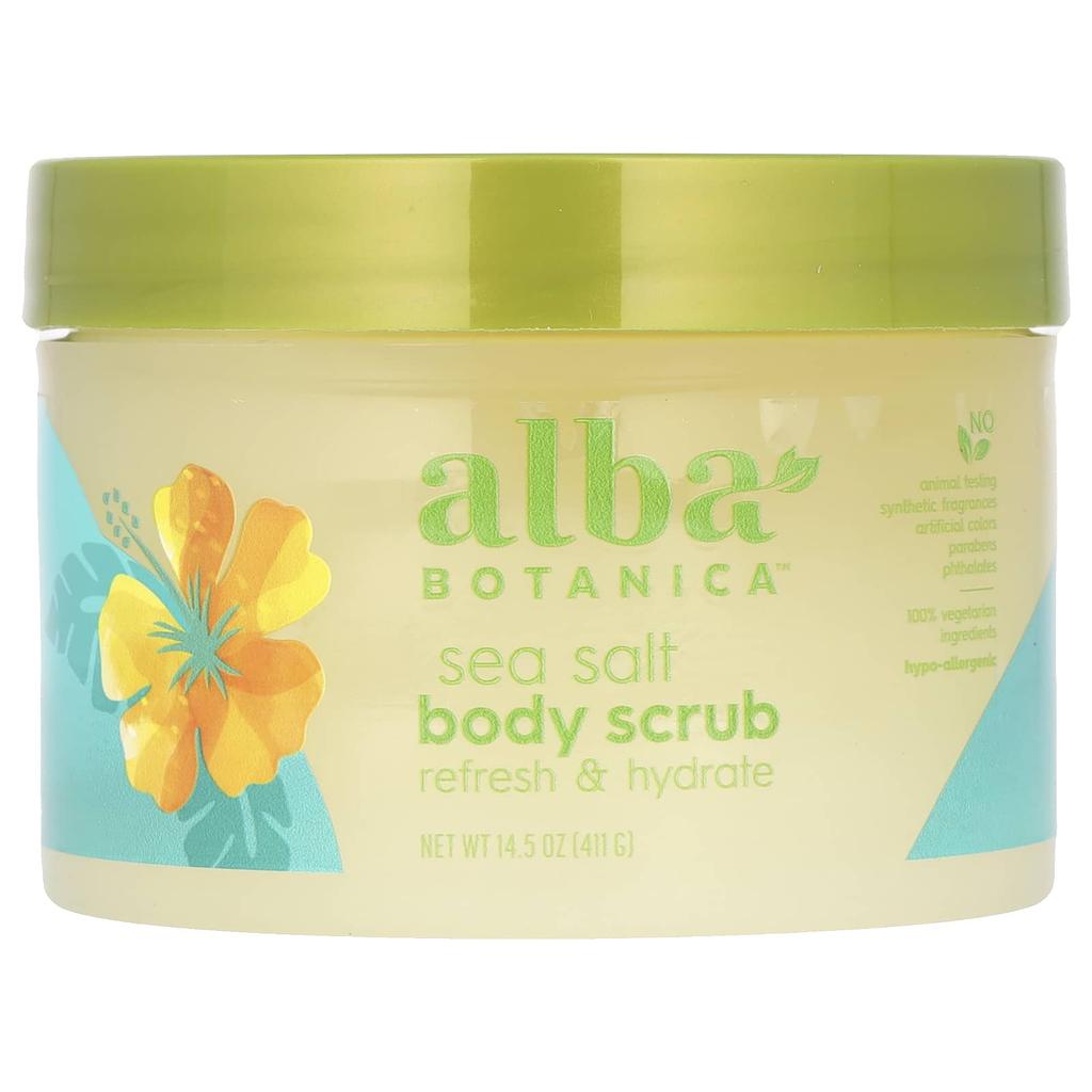 Alba Botanica Sea Salt Body Scrub, 14.5 Oz (411 G)