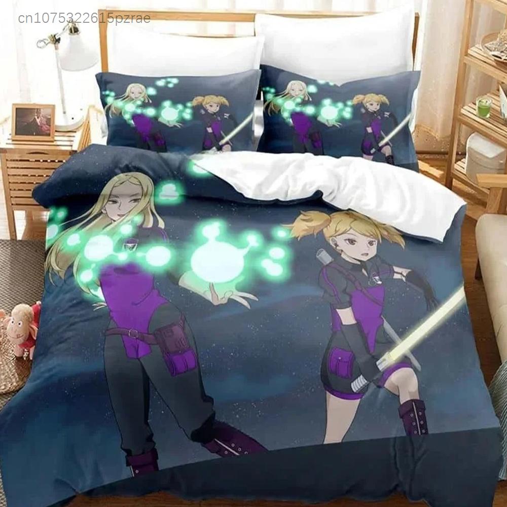 3D Печать Аниме World Trigger Комплект Постельного Белья 3D Печать Подходит Для Спальни Комплект Пододеяльника С Наволочками Детский Домашний Текстиль