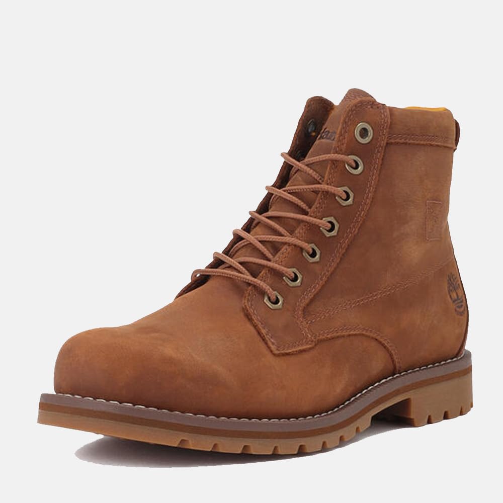 Timberland Redwood Falls Mid Waterproof Boots for Men TB1A44MYF131 Brown Lace-Up 7.0 / 25.0cm