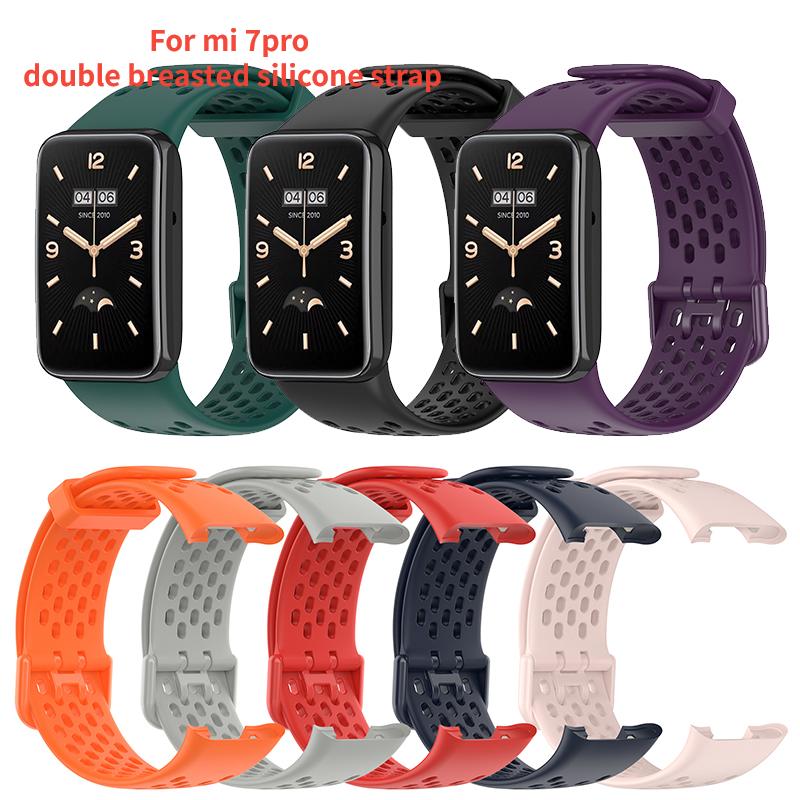 Силиконовый браслет для Xiaomi Band 7 Pro 5,5-8,7 дюймов, приятный для кожи, устойчивый к поту, удобный сменный ремешок для MiBand 7 Pr