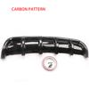 Universal Carbon Fiber Bumper Lip Rear Bounding Automotive Spoiler Shark Fin Rear Bumper Guide Plate Six Tooth Spoiler Bumpers