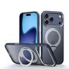 Магнитный Вращающийся Держатель Чехол для Телефона для IPhone 17 Pro Max 17 Air 17 Pro Матовый Прозрачный ПК+ТПУ Кольцо-Подставка Задняя Крышка