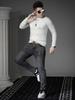 European Style High-End Embroidered Knitwear for Men, 2025 New Autumn and Winter Casual Long-Sleeve Warm Crew Neck Sweater