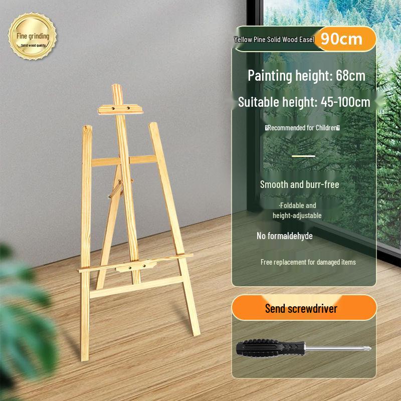 Складной деревянный штатив-мольберт для студентов-художников - Идеально подходит для набросков и масляной живописи