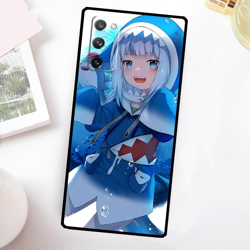Gawr Gura Hololive Anime Funda For Samsung Galaxy S23 Ultra S22 Plus S20 S21 FE S8 S9 S10 Note 10 20 S24 Ultra Case
