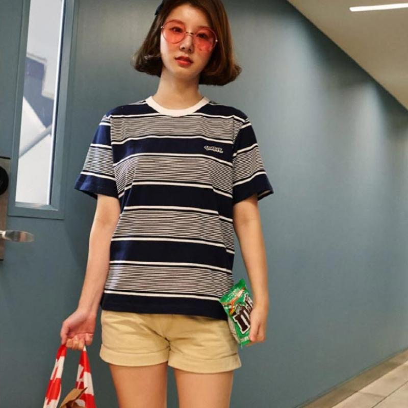 Googims Men STripe ShorT Sleeve T shirT 0705 Inv