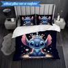 Cartoon Sti Alien 3pcs K-pop music group Bedding set,Ideal for Bedroom, Dormitory,Including Duvet Cover And 2pcs Pillowcases,Fan gifts
