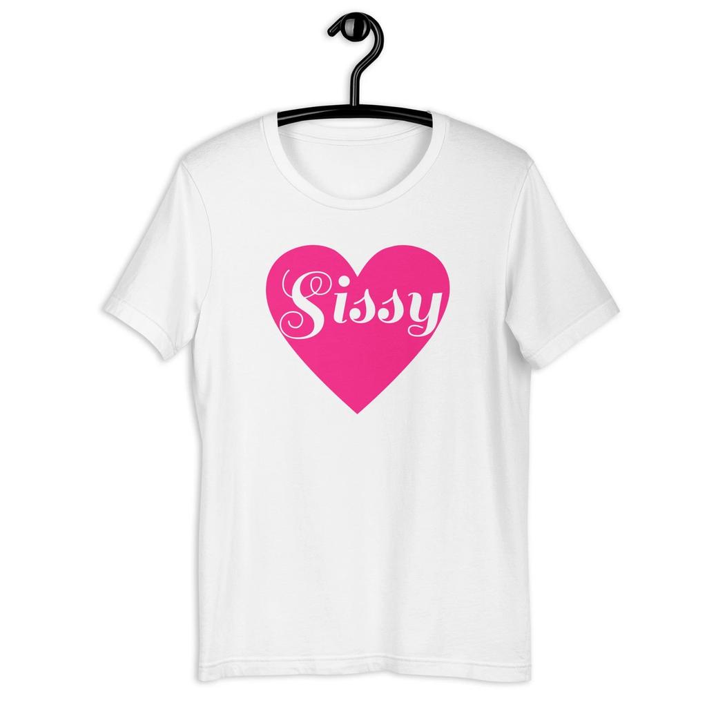 Футболка унисекс Sissy Love Heart Sissification Femdom Femboy Maid T-Shirt 2026 Лето Унисекс Хлопковая футболка унисекс Streetwear Y2K
