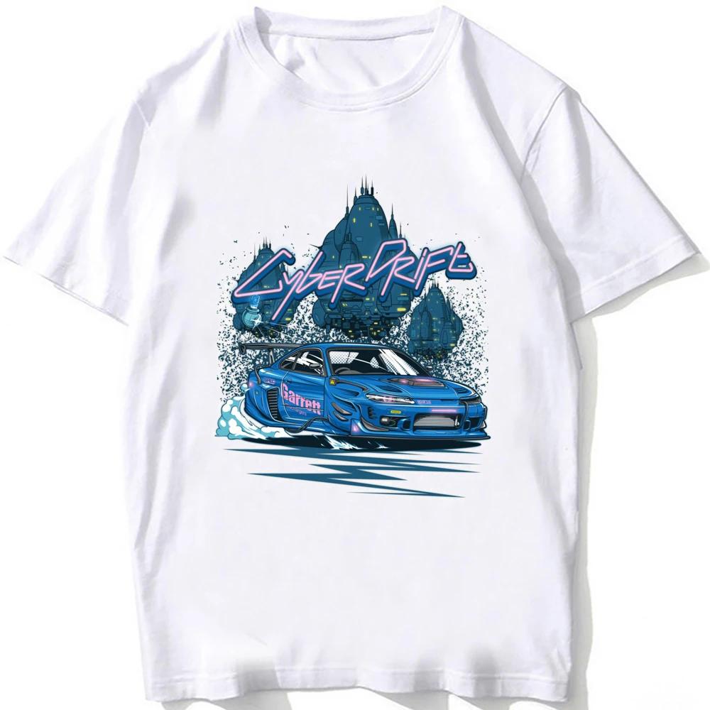 Silvia S14 Louki vs Zenki Silvia S13 S15 Drift King Style T-shirt New Summer Men Short Sleeve JDM Sport Anime Cartoon Boy Tees
