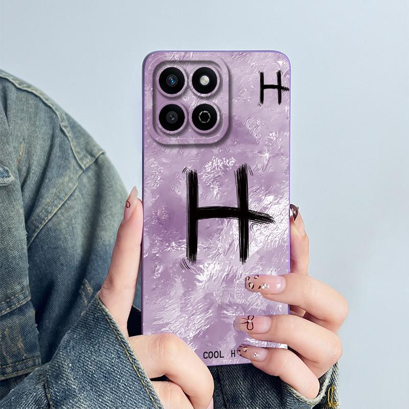 For Huawei Honor X7C Capa Play 60 Plus Funda 200 Smart Soft Silicone Phone Case HonorX7c Protective Letter Pattern Printed Cover