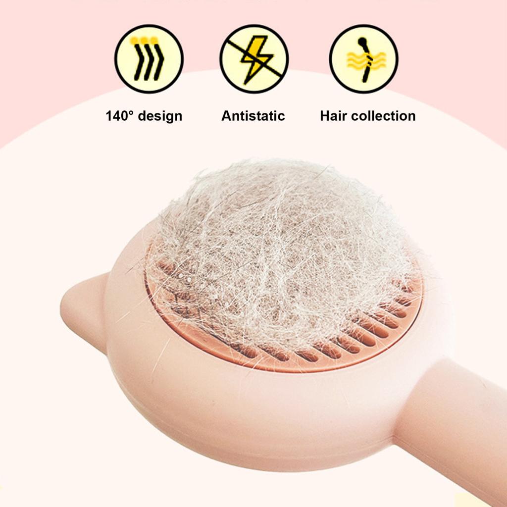 Yousheng Pet Slicker Brush Самоочищающаяся щетка для удаления шерсти с кошек Массажная расческа Аксессуар для ухода за домашними животными для собак и кошек