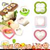 7Pcs Sandwich Cutter And Sealer Set Heart Square Shaped Bread Mold Diy Pocket Sandwich Maker For Kids Lunch Box