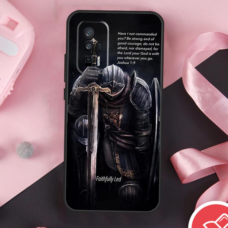 Чехол для Xiaomi 15 Ultra Mi 13 14 11T 12T 13T 14T Pro POCO X7 Pro X3 X5 X6 F5 F6 F7 с изображением Христианских Тамплиерских Рыцарей