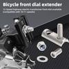 Удлинитель переднего переключателя скоростей для шоссейного велосипеда R8000 R7000 R9100, прочная нержавеющая сталь, регулировка высоты переднего переключателя скоростей, сменные аксессуары