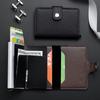 2025 мужской кожаный тонкий зажим для денег с передним карманом, тонкий новый держатель для кредитных карт, визитницы, Cardpackage
