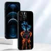 Black Soft Phone Cover Case for iPhone XS Max 7 8 17Air XR 13 12 11 17 Pro Max 15 16 14 Plus Dragon Ball Art Goku