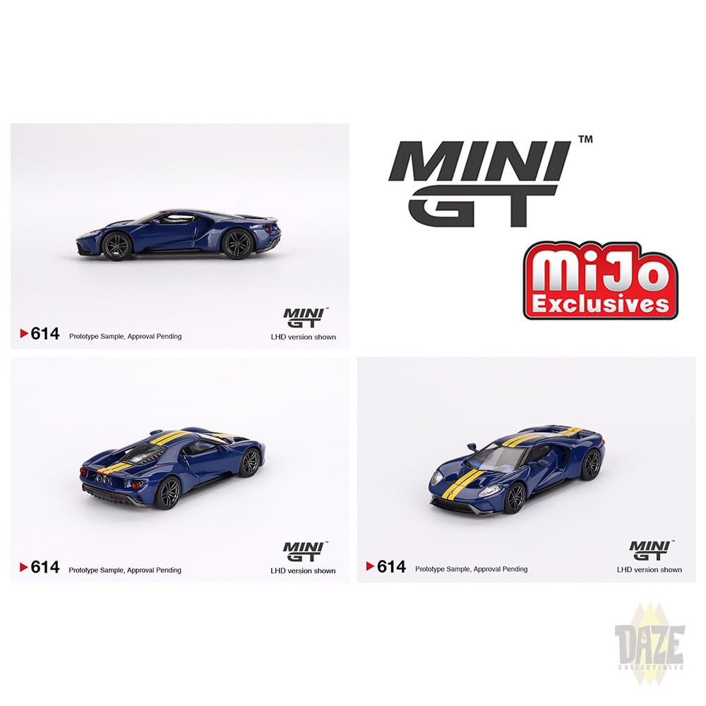 MINI GT масштаб 164 MiJo TOYS - FORD GT (СНОКО БЛЮ) США MiJo Toys Эксклюзивный Ford (Сноко Блю)