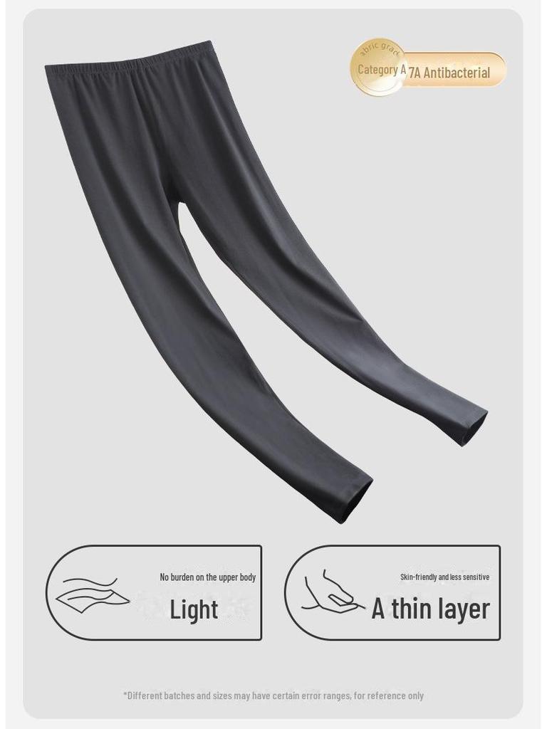 Women's 95% Cotton Slim Antibacterial Trousers – Warm, Pure Cotton Leggings for Autumn and Winter