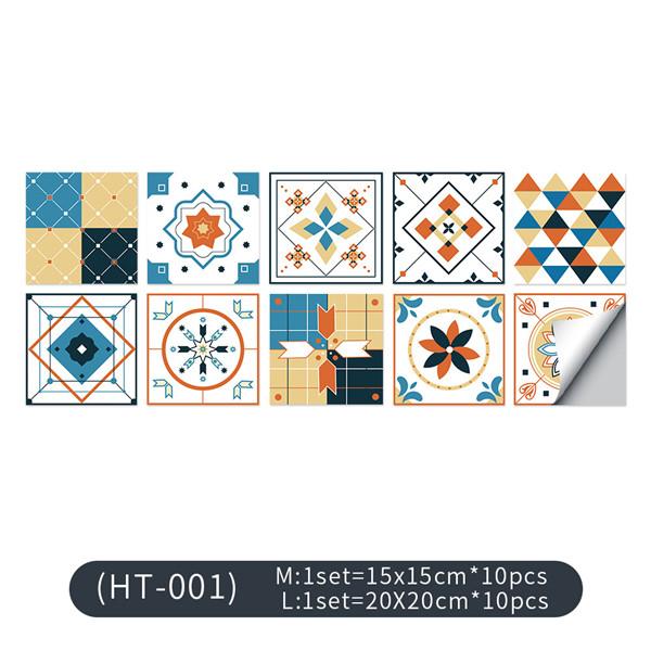 Mandala Tile Stickers Self-adhesive Wall Stickers Tile Paste Waterproof Oil-proof Wall Sticker Furniture Stickers Wallpaper