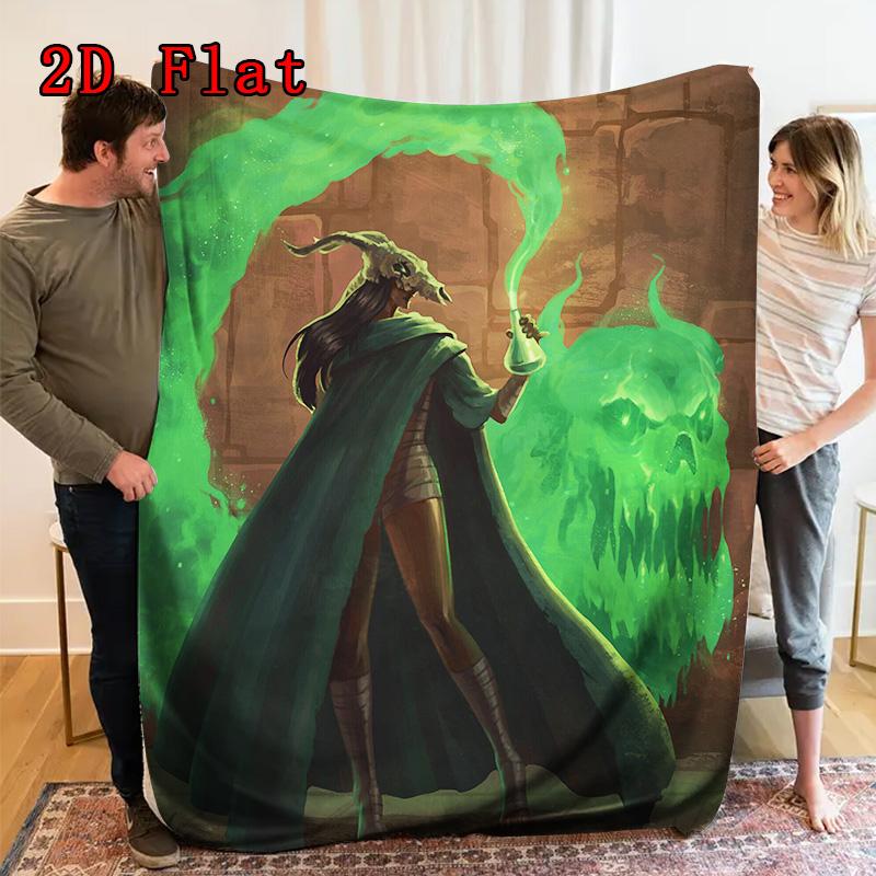 Slay the Spire The Watcher 2D Flat Pattern Flannel Blanket High quality All Seasons Warmth and Comfort Perfect for Christmas Gifts.NMT0928515