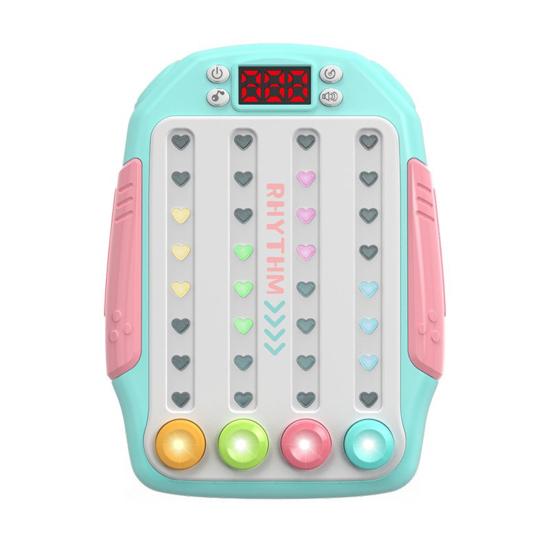 Игровая консоль Fast Push Rhythm Master для тренировки скорости реакции для детей и взрослых, портативная обучающая игровая машина со светящимся треком, игрушка
