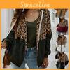 Стильные женские куртки с капюшоном и милым принтом медведя, с уютным флисом и модным леопардовым принтом