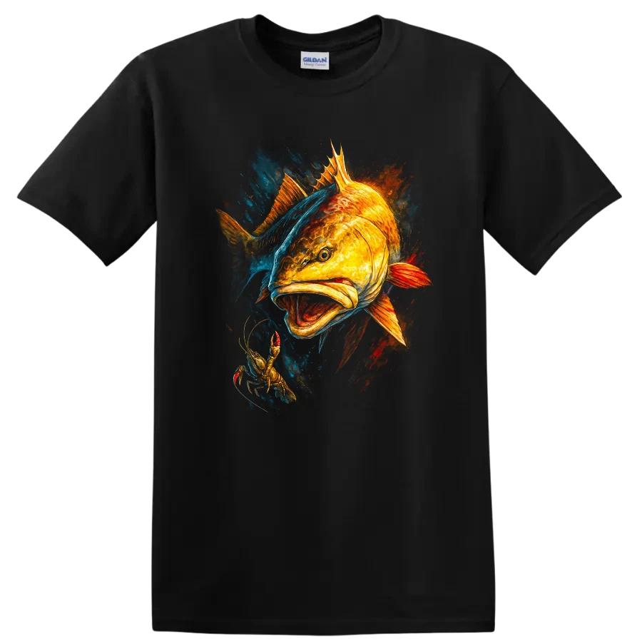 Fish Graphic T Shirt Catching Colorful Fishing Tee for Anglers and Outdoors