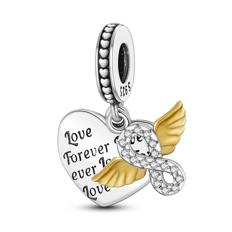925 Sterling Silver Beads Yellow Moon Sunflower Butterfly Giraffe Beads Pendant Charms Fit 4mm Aperture Bracelet Jewelry Making